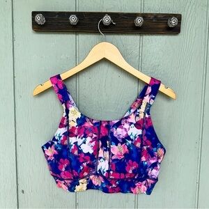 Women’s Floral Sports Bra Large 1X